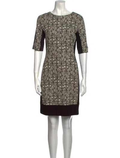 Pre-owned Walter Baker Bateau Neckline Mini Dress In Black