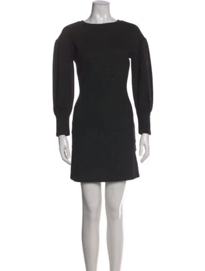Pre-owned Walter Baker Bateau Neckline Mini Dress In Black