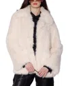 Walter Baker Beckett Faux Fur Coat In Neutral