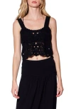 Walter Baker Beverly Crochet Tank In Black