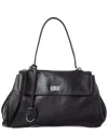Walter Baker Billie Leather Satchel In Black