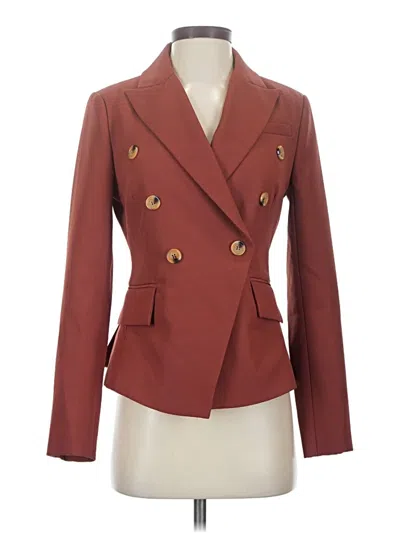 Pre-owned Walter Baker Blazer Jacket In Burgundy