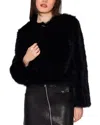 Walter Baker Brielle Faux Fur Jacket In Black