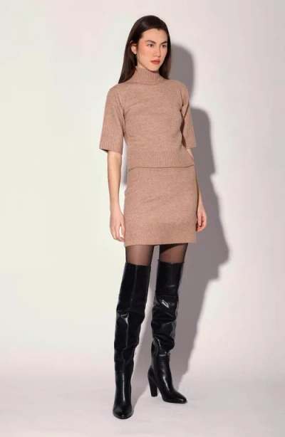 Walter Baker Brody Luxe Sweater Top In Brown