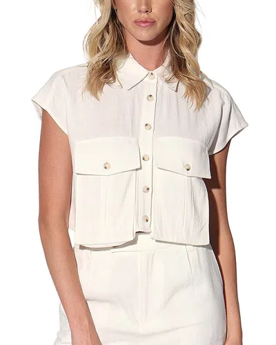 WALTER BAKER WALTER BAKER BRYCE  LINEN-BLEND TOP