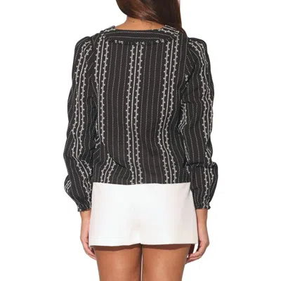 Walter Baker Cadence Embroidered Cotton Top In Bonita Embroidery
