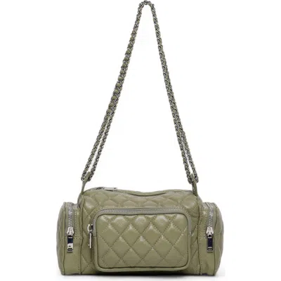 Walter Baker Camden Diamond Quilt Leather Shoulder Bag In Sage