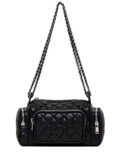 Walter Baker Camden Leather Camera Bag In Black