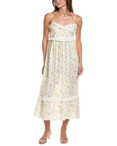 Walter Baker Carla Midi Dress In Neutral