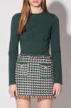 Walter Baker Casey Long Sleeve Top In Hunter