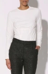 Walter Baker Casey Long Sleeve Top In White