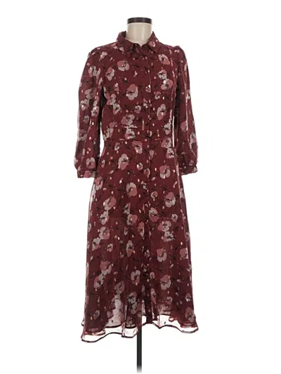 Pre-owned Walter Baker Casual Dress In Burgundy
