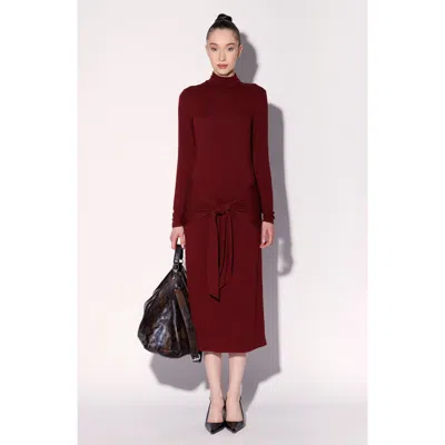 Walter Baker Celeste Dress In Burgundy