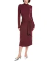 Walter Baker Celeste Midi Dress In Red