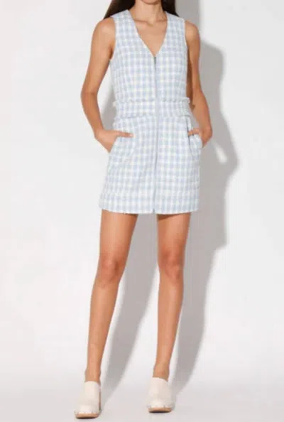 Walter Baker Chantel Dress In Blue/white