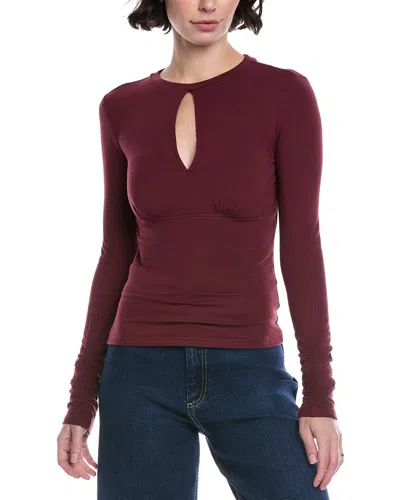 Walter Baker Charlie Top In Burgundy
