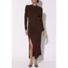 Walter Baker Connie Long Sleeve Dress In Cocoa