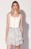 Walter Baker Cora Tiered Miniskirt In Blue