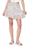 Walter Baker Cora Tiered Miniskirt In Multi