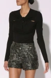 Walter Baker Corinne Long Sleeve Top In Black