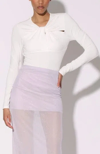 Walter Baker Corinne Long Sleeve Top In White