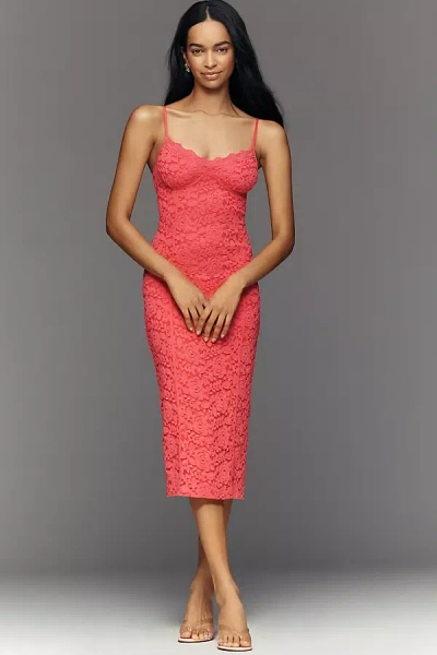 Walter Baker Cosmo Sleeveless Midi Dress In Orange