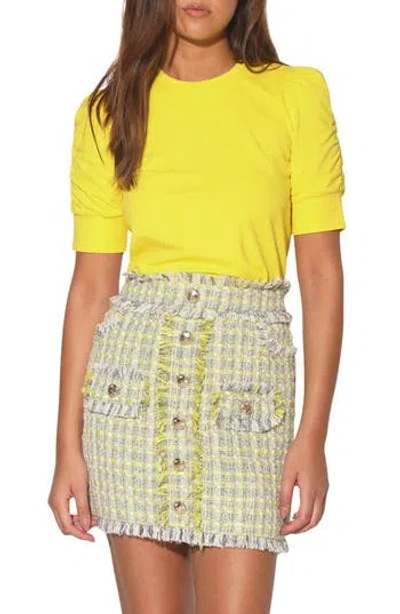 Walter Baker Dalia Tweed Skirt In Blue