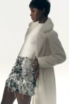 Shop Walter Baker Darcy Sequin Mini Skirt In Silver