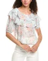 Walter Baker Debra Ruffle Top In Multi