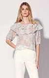 Walter Baker Debra Ruffle Top In White