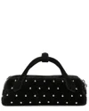 Walter Baker Delilah Mini Suede Stud Satchel In Black