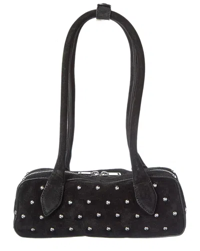 Walter Baker Delilah Mini Suede Stud Satchel In Black