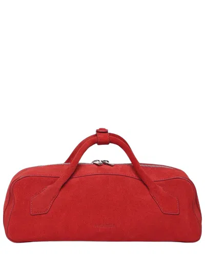 Walter Baker Delilah Suede Satchel In Red