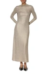 Walter Baker Women's Ella Metallic Mockneck Maxi Dress In Gold