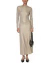 Walter Baker Ella Silk-blend Dress In Gold