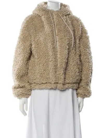 Pre-owned Walter Baker Faux Fur Jacket In Neutral