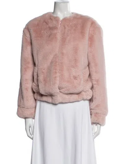 Pre-owned Walter Baker Faux Fur Jacket In Pink