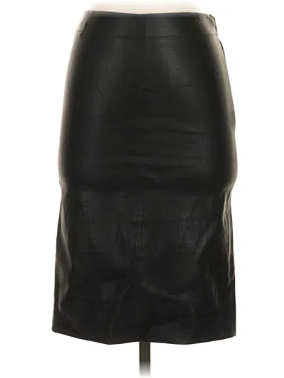 Pre-owned Walter Baker Faux Leather Skirt In Black