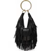 Walter Baker Freya Fringe Mini Hobo Handbag In Black