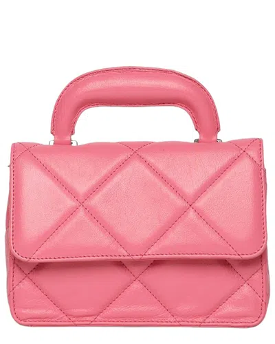 Walter Baker Genevieve Mini Leather Top Handle In Pink