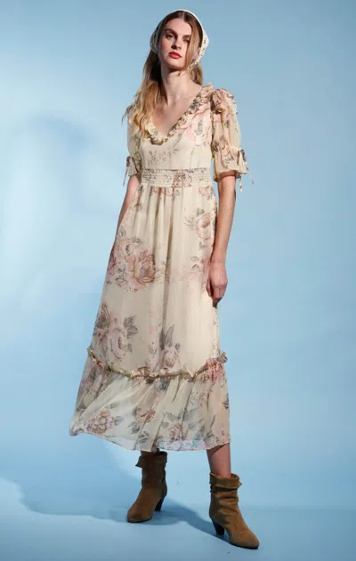 Walter Baker Georgia Dress, Desert Rose In Neutral