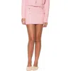 Walter Baker Gia Cable Stitch Sweater Miniskirt In Pink