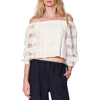 Walter Baker Gracie Off-the-shoulder Top In White