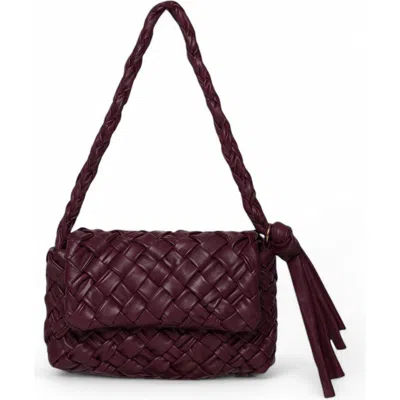 Walter Baker Halston Woven Flap Shoulder Bag