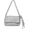 Walter Baker Halston Woven Flap Shoulder Bag In Gray