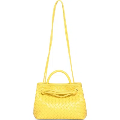 Walter Baker Hazel Mini Leather Tote Bag In Cyber Yellow