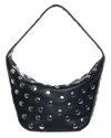 Walter Baker Hendrix Stud Leather Shoulder Bag In Black