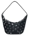 Walter Baker Hendrix Stud Leather Shoulder Bag In Black