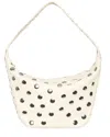 Walter Baker Hendrix Stud Leather Shoulder Bag In White