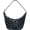 Walter Baker Hendrix Stud Leather Shoulder Bag In Black